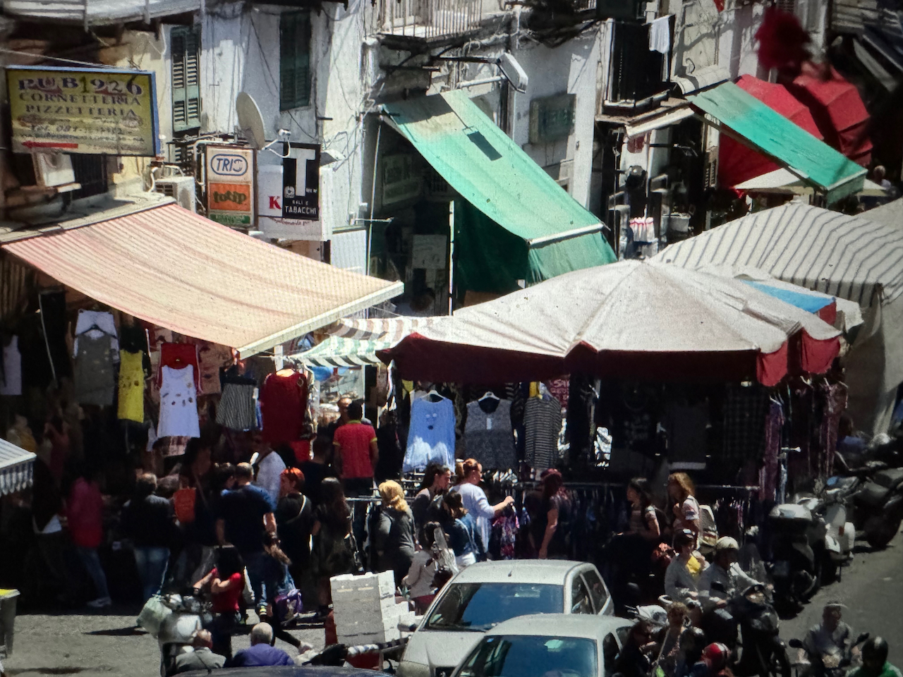 Via Vergini in rione Sanità in Naples, Italy